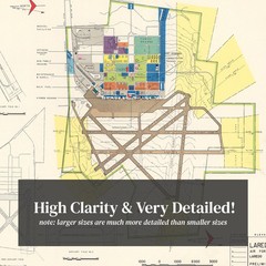 Old Map of Laredo Air Force Base, TX 1951 – Vintage Laredo A