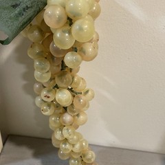 2 In Lot Ivory Pearl Lucite Acrylic/ Black Grapes ReTrO Mid-Century Modern