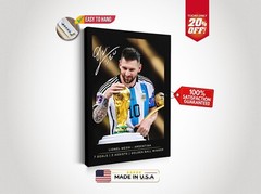 LIONEL MESSI 10 Inspirational Wall Art Signature Poster Ready to Hang Gift