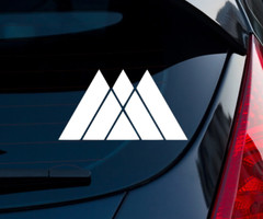 Destiny Warlock Logo Indoor Outdoor Matte White Vinyl Decal 5.6″x3″