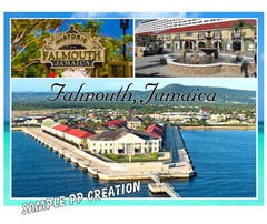 FALMOUTH JAMAICA photo fridge MAGNET 4 X 3 inches TRAVEL