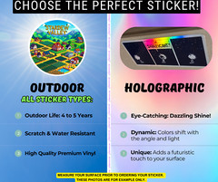 Polar Aurora Borealis Sticker: Psychedelic Pastel Waterproof Sticker