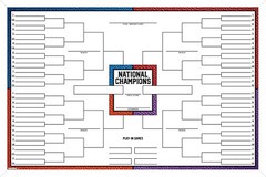NCAA National Champions Bracket Poster – 68 Team Wall Chart Poster