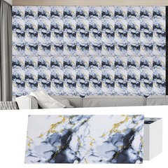 11.8×23.6in Waterproof Marble Peel&Stick Backsplash Tile Wall Panels for Kitchen