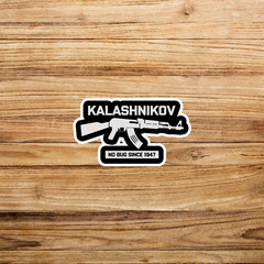 Kalashnikov AK-47 No Bug Since 1947 Vinyl Decal Sticker Gun Rights 2A #1972