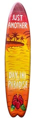 39″ JUST ANOTHER DAY IN PARADISE PALM TREE SIGN WALL ART TIKI DECOR