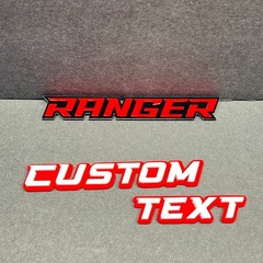 Custom Laser-Cut Acrylic Emblem Badge for Car – Multi-Color Personalized Name