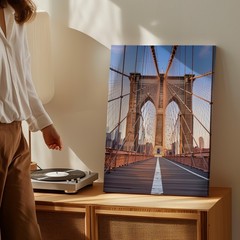 Wall Art Brooklyn Bridge Canvas Golden Hour Photograph Of Nyc Icon
