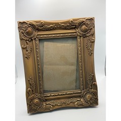 Ornate Gold Baroque Picture Frame Vintage Scrollwork Tabletop Wall Decor
