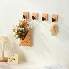 DELITON Towel Hooks Wall Mounted – Adhesive Bathroom Coat Hooks for Hanging R…