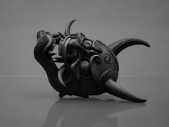 Black Japanese Oni Samurai Demon Mask Wall Decor Tattoo Bar Man Cave