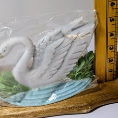 Cast Metal Swan Doorstop Windsor Collection New Old Stock Heavy 2lb 10oz 9″x6″