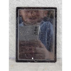 Black Gold Glitter Magnetic Acrylic Photo Frame Small 3×4 Stand Desk Locker