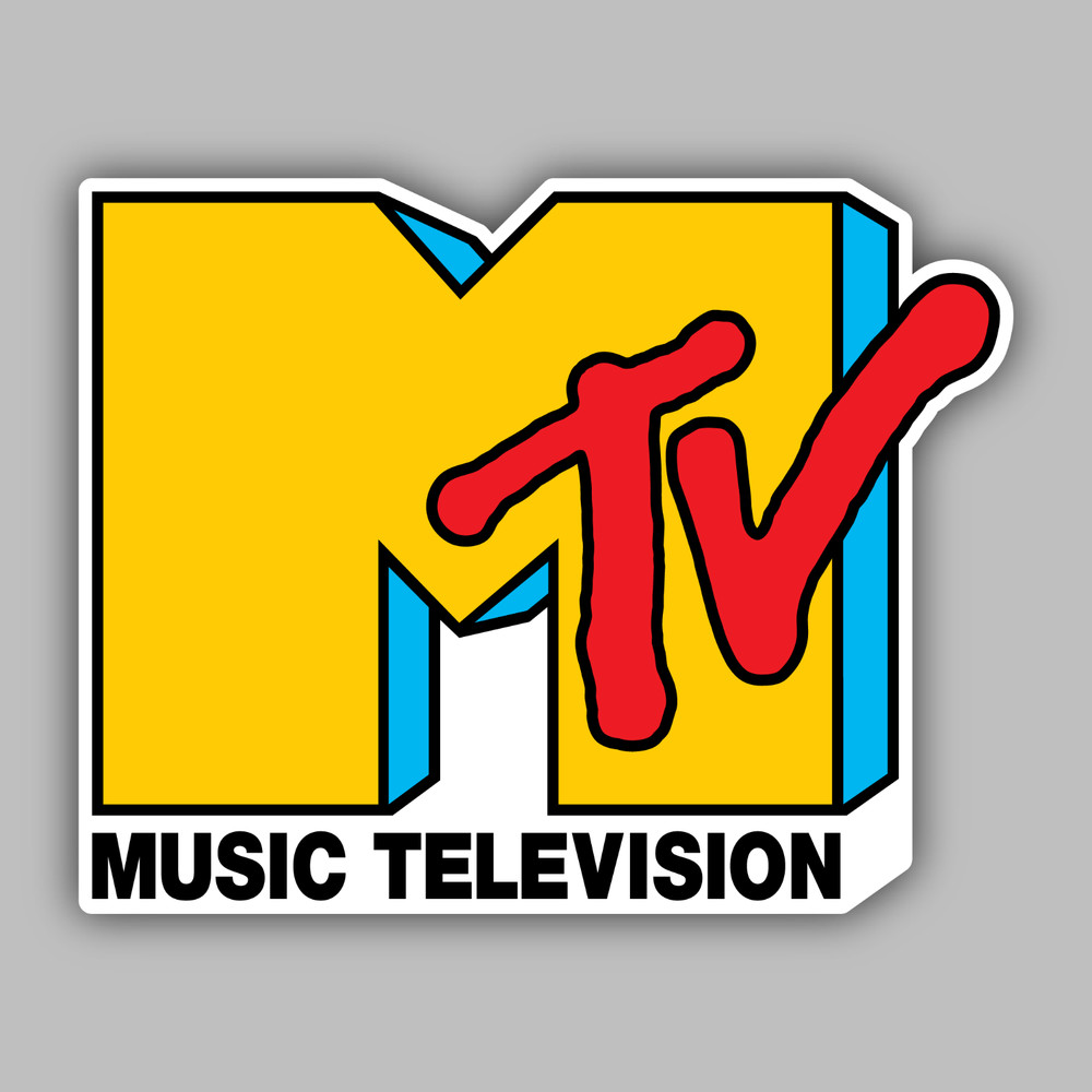 MTV Vinyl Sticker/Decal – Music Television – 80’s – 90’s – Videos – Reality TV