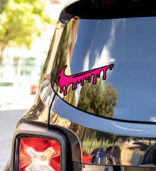 Sticker Nike Drip 2 Layers Decal Oracal 651 Vinyl for Cars Motorcycle Laptop PC
