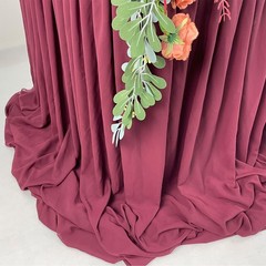 Ehldekol Pooling And Floating Chiffon Table Skirt Extra Length 6Ft 9Ft 14Ft
