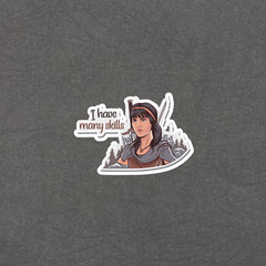 I Have Many Skills Funny Xena Warrior Princess Sticker #5279