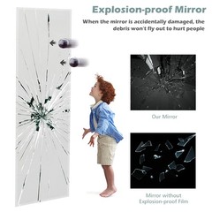 43″ x 15″ Wall Mounted Frameless Mirror Full Length Vertically or Horizontally