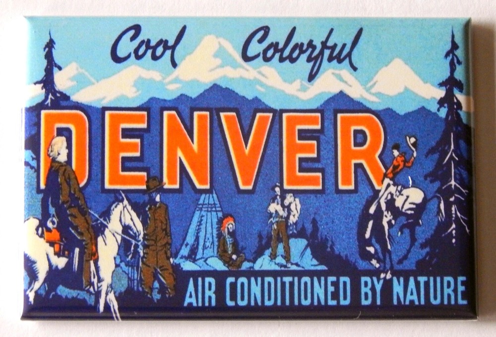 Denver Colorado FRIDGE MAGNET travel souvenir