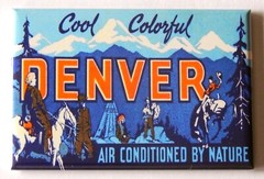 Denver Colorado FRIDGE MAGNET travel souvenir