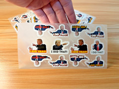 Trump “I DID THAT” Stickers 100pcs Mixed Political Vinyl Decals for Gas Pump 1″