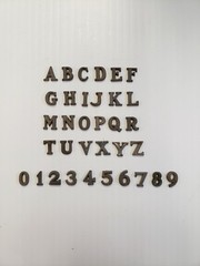 Metal Letters and Numbers 5/16 inch Roman Font price per letter*