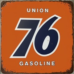 Union 76 Gasoline 12 x 12 Square Vintage Novelty Metal Sign Made In USA New!