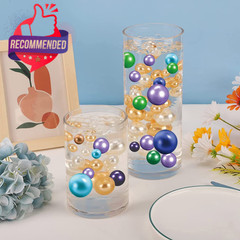 Universal 100‑Piece Floating No‑Hole Pearl Beads for Vases and Decorative Crafts