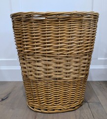 Large Wicker Basket Blanket Storage Rustic Farmhouse Decor Woven Basket Bin