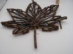 TWIG BRANCH MAPLE LEAF WALL ART DECOR AUTUMN FALL