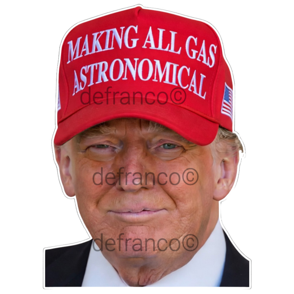Donald Trump I DID THAT Stickers Decals Car Gas Pump Stickers IRAN Hat Stickers