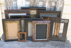 10 New and Vintage Shabby Chic Ornate Shades of Brown & Gold Picture Frames