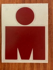 IRONMAN MDOT Decal – Triathlon Vinyl Sticker – 70.3 / 140.6 – Car, Helmet, Bike