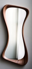 Stylish Design Irregular Mirror | Bathroom Mirror | Vanity Mirror Wavy Handmade