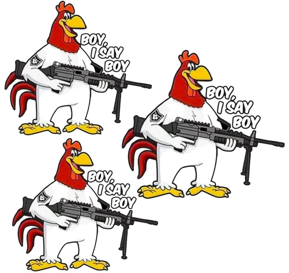 3 PACK FOGHORN LEGHORN “Boy I Say Boy” 2A NRA 3” Inch Vinyl Sticker Decal 3PCS