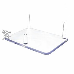 6.25″ Three-Peg Acrylic Display Stand for Fossils, Minerals, Rocks, and Geodes,