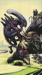 ALIENS VS PREDATOR VYNIL STICKER 3X2 INCHES STICKER