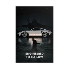 Porsche 911 GT3 RS Poster – Engineered To Fly Low, Supercar Wall Art