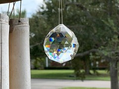Crystal Prism Ball Globe Rainbow Maker Window Prisms Suncatcher 45mm US Seller!