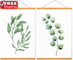 Magnetic Poster Hanger, 17X11 17X24 17X17 Poster Frame Wood Wooden Magnet Print