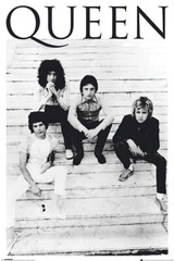 Queen – B&W Music Poster (Brazil 1981 – The Guys) (Size: 24″ x 36″)