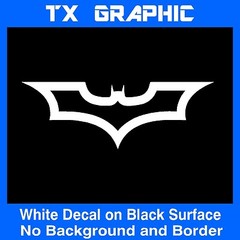 BATMAN DARK KNIGHT LOGO SYMBOL STICKER OUTLINE CAR VINYL DECAL BATMAN BEGIN