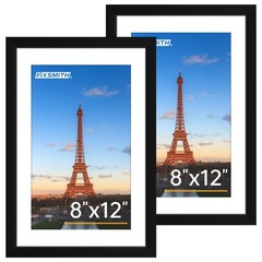 8×12 Picture Frame Set of 2 Photo Frame with HD Plexiglass,Wall Decor Wall Frame