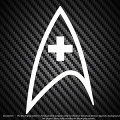 2X Star Trek Medical Fleet Insignia Badge 5″ Vinyl Decal Car Window Sticker V1