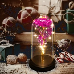 LED Rose Light Glass Gifts for Wife Women Her Valentine Girlfriend Birthday Gift