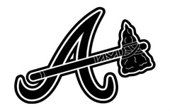 Vinyl Decal Car Truck Sticker Wall Baseball MLB – Atlanta Braves Logo v3