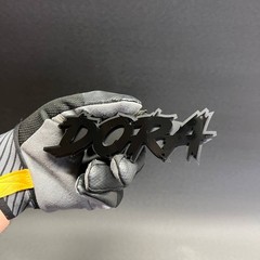 Custom Text Badge – Type Your Text – Lightning Font – Acrylic Custom Emblem.