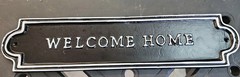 Hearth & Hand Magnolia Cast Metal 18” x 4” Welcome Home Sign Black & White