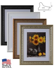 4-Pack Custom Picture Poster Frame 3-1/2″ White Victorian 16×20 24×36 1556-A1001