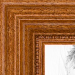ArtToFrames Picture Frame Custom 1.25″ Brown Honey stain Wood 4097 Small